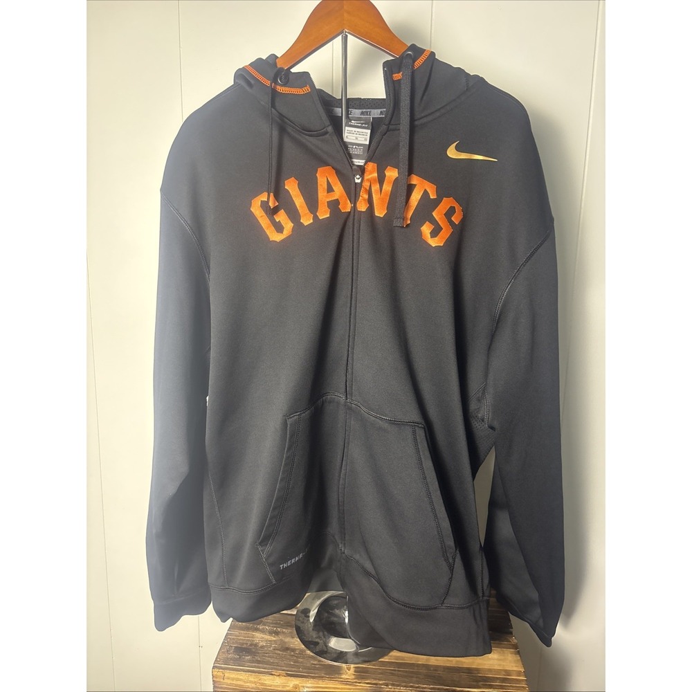 Giants MLB Nike Men's Sweatshirt/ Hoodie- Black Zip Up Baseball Sz X-Large